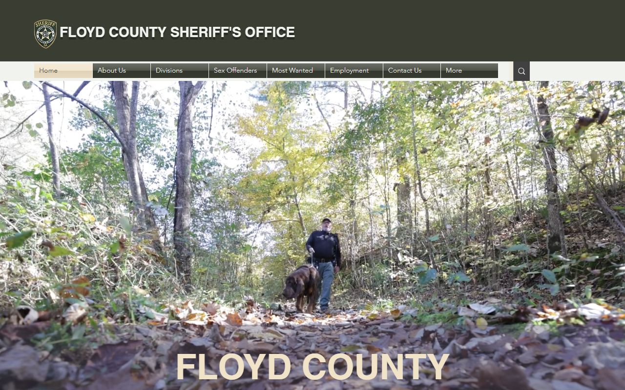 Floyd County inmate records sheriff homepage