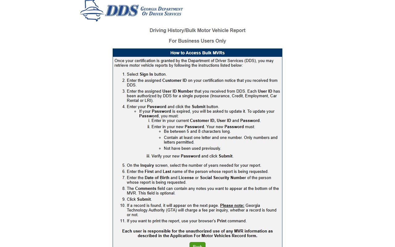 Floyd County traffic court records DDS online MVR portal